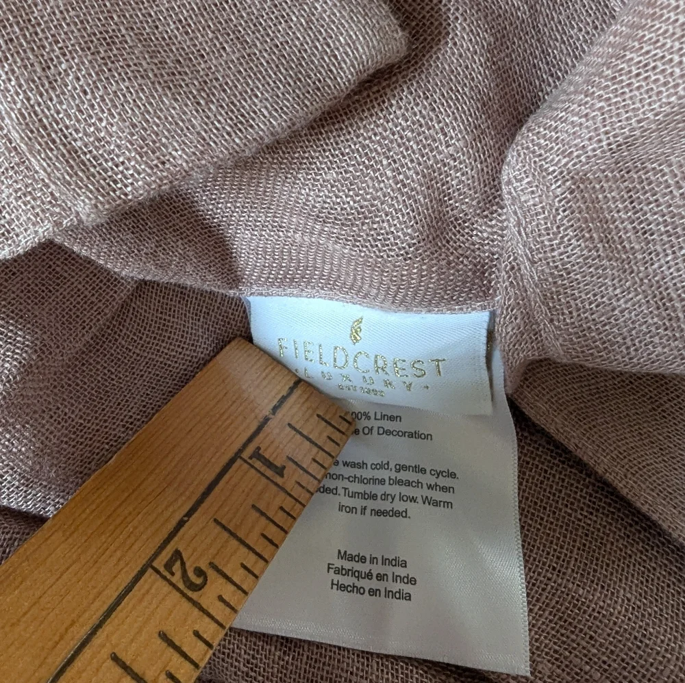 100% linen curtain panel fieldcrest luxury